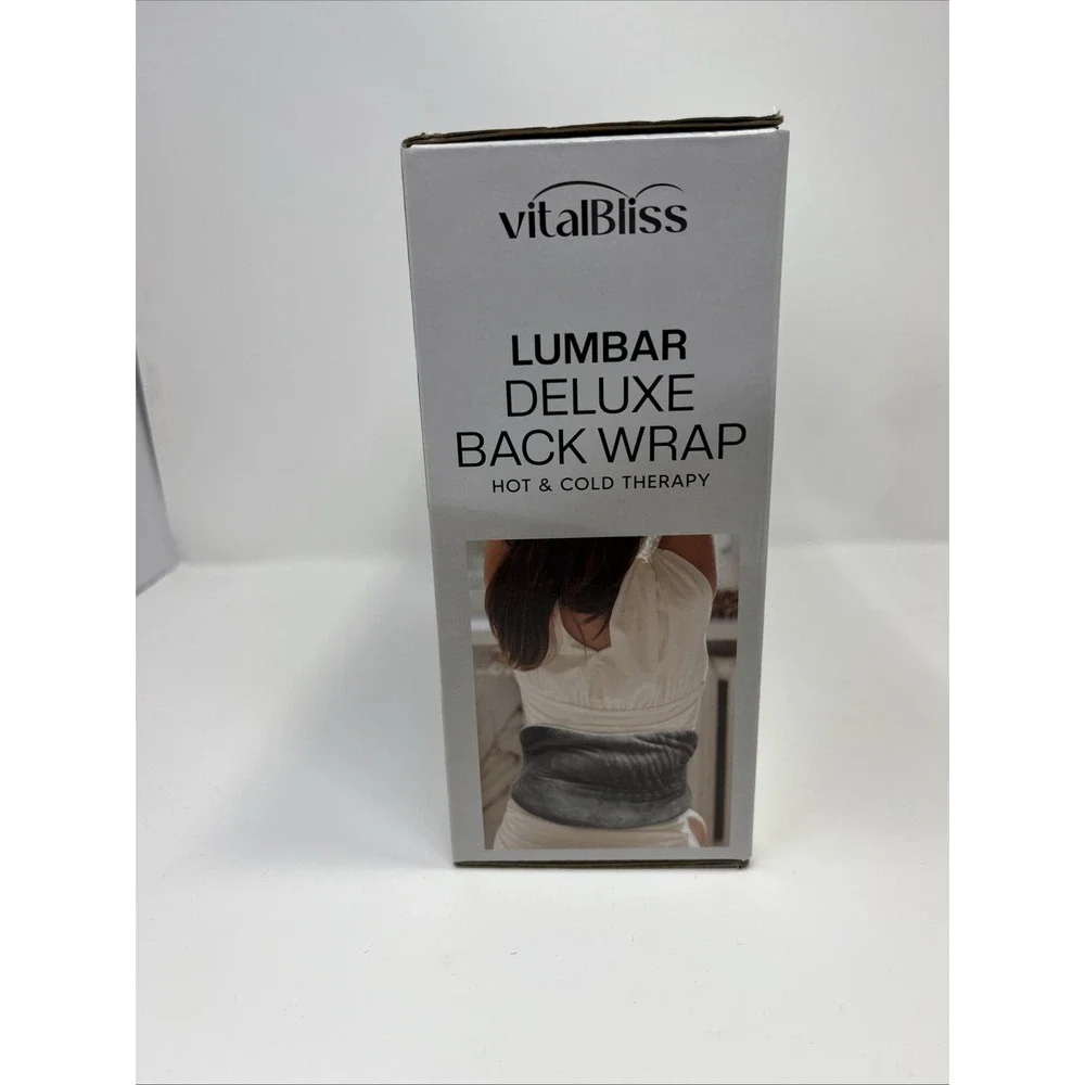 NEW VitalBliss Deluxe Lumbar Back & Cold Therapy wrap w/Lavender scent 13.5